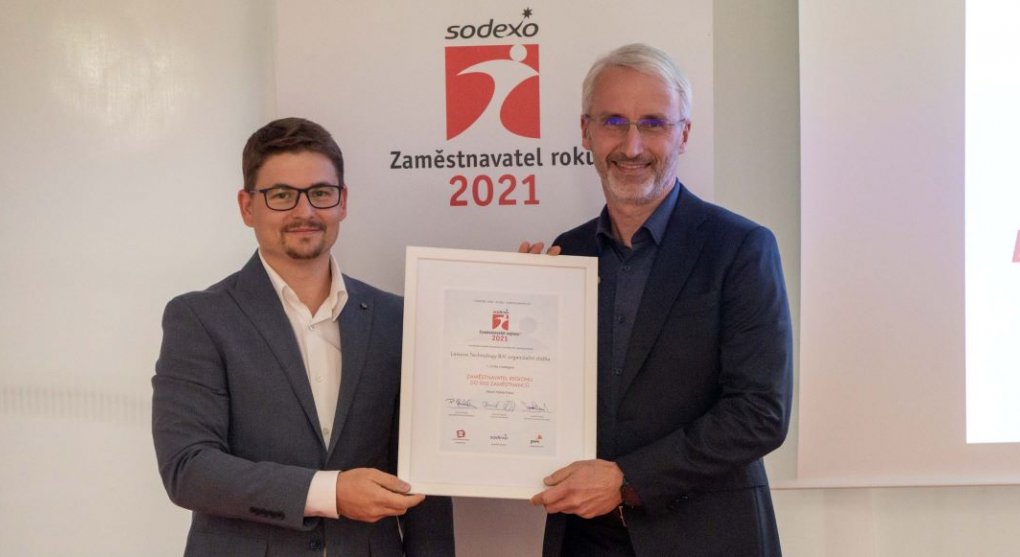 Společnost Lenovo získala dvě prvenství v soutěži Zaměstnavatel roku 2021